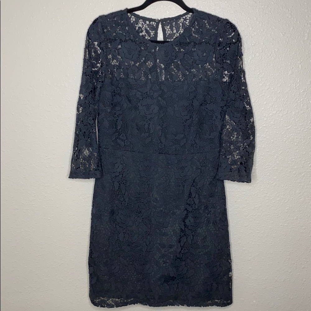 Fitted lace shift dress by Jcrew Collection
